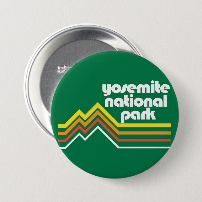 Bóton Redondo 7.62cm Parque Nacional Yosemite (Frente & Verso)