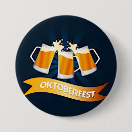 Bóton Redondo 7.62cm Partido da Celebração da Caneca de cerveja de Cerv