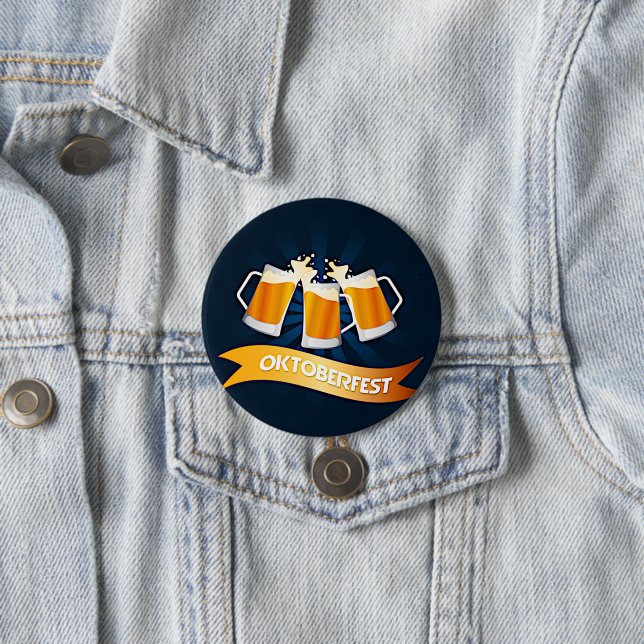 Bóton Redondo 7.62cm Partido da Celebração da Caneca de cerveja de Cerv (In Situ)