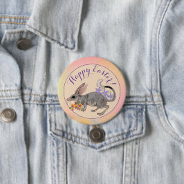 Bóton Redondo 7.62cm Páscoa Bilby & Australiana Flowers Felz pascoa Mas