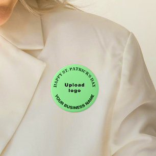 Bóton Redondo 7.62cm Patrick Saudações ao Light Green Round