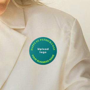 Bóton Redondo 7.62cm Patrick Saudações ao Teal Green Round