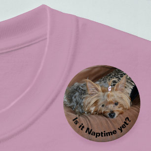 Bóton Redondo 7.62cm Pequeno Yorkshire Terrier Puppy