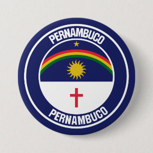 Bóton Redondo 7.62cm Pernambuco Round Emblem
