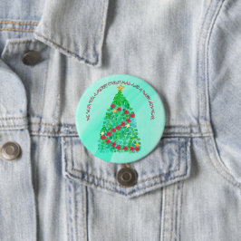 BÓTON REDONDO 7.62CM PERSONALIZADO, DESEJAMOS UM NATAL DE MERGULHO.