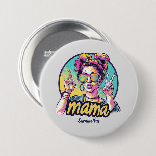 Bóton Redondo 7.62cm Personalizado Retro Mama Pop Art (19)