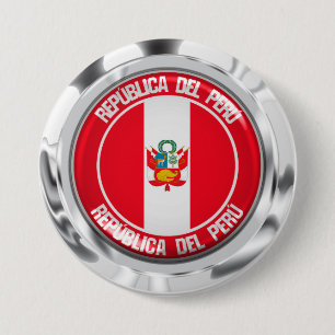 Bóton Redondo 7.62cm Peru Round Emblem