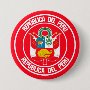 Bóton Redondo 7.62cm Peru Round Emblem