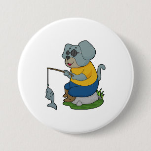 Bóton Redondo 7.62cm Pesca do Cão - Escoamento do Peixe