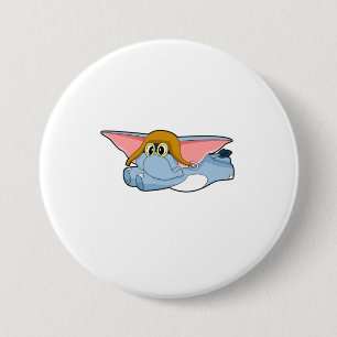 Bóton Redondo 7.62cm Piloto de elefante Piloto chapéu