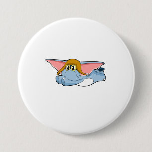 Bóton Redondo 7.62cm Piloto-piloto de elefante