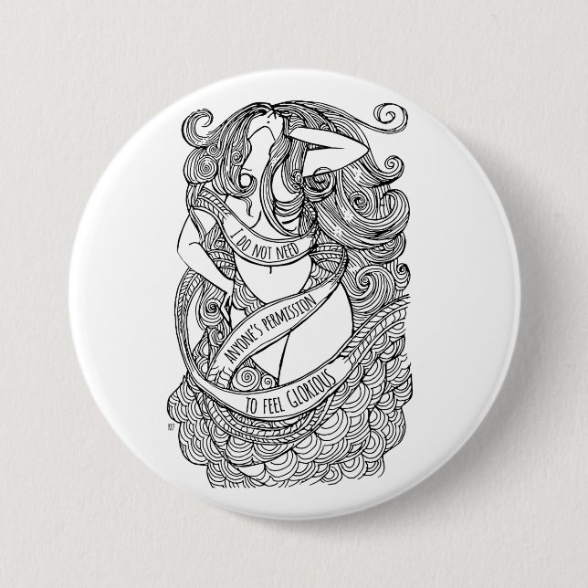 Bóton Redondo 7.62cm Pin glorioso (Frente)