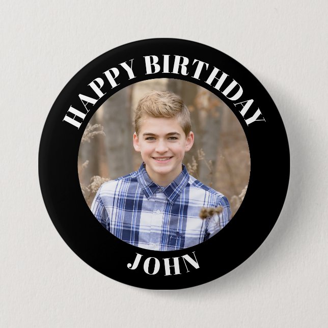 Bóton Redondo 7.62cm Pino/botão personalizado do Esporte fotográfico co (Frente)