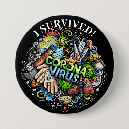 Bóton Redondo 7.62cm Podemos Chutar Coronavírus!