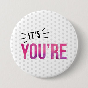 Bóton Redondo 7.62cm Polícia Gramatical - É o Seu Botão