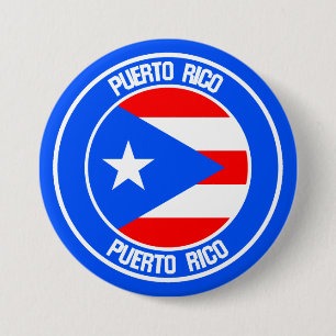 Bóton Redondo 7.62cm Porto Rico Round Emblem