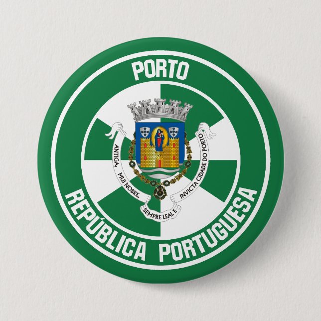 Bóton Redondo 7.62cm Porto Round Emblem (Frente)
