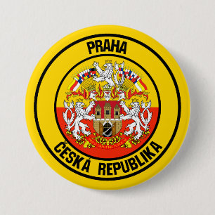 Bóton Redondo 7.62cm Praga Round Emblem