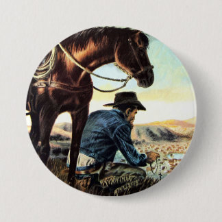 Bóton Redondo 7.62cm Praying Cowboy