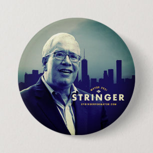 Bóton Redondo 7.62cm Prefeito Scott Stringer NYC