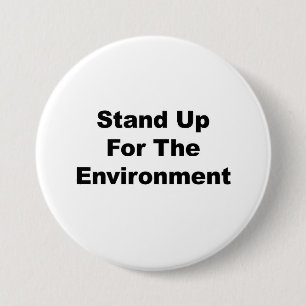 Bóton Redondo 7.62cm Prepare-se para o meio ambiente