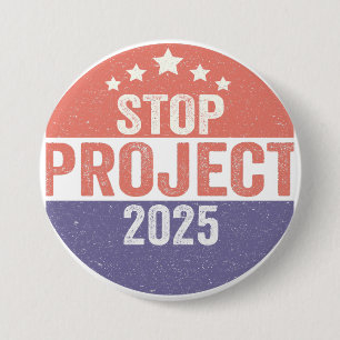 Bóton Redondo 7.62cm Projeto 2025 Trump American Patroitic USA Election