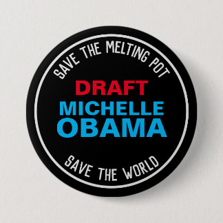 Bóton Redondo 7.62cm Projeto de campanha MICHELLE OBAMA 2024