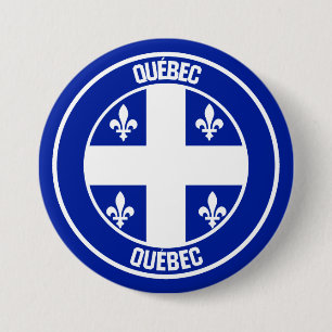 Bóton Redondo 7.62cm Quebec Round Emblem