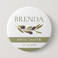 Ramo de oliveira oficial do verificador da comida