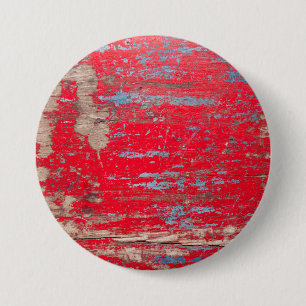 Bóton Redondo 7.62cm Red Vintage Wood