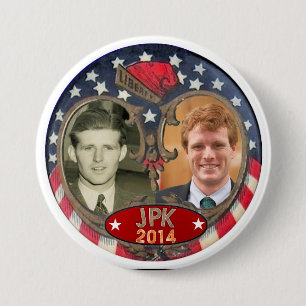 Bóton Redondo 7.62cm Reelect Joe Kennedy em 2014