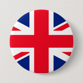 Bóton Redondo 7.62cm Reino Unido União Jack Flag