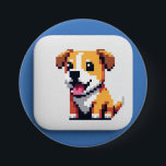 Bóton Redondo 7.62cm Renbow banana pup pop Dog on buttons patches<br><div class="desc">Vivid multi-color background frames the nano-banana pup for a high-contrast,  button design as your needs As your choice</div>