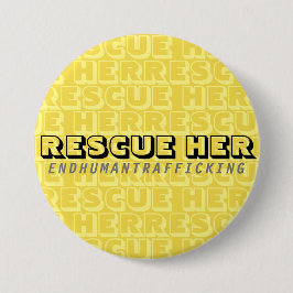 Bóton Redondo 7.62cm Resgate-A: Acabar com o tráfico de seres humanos e