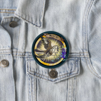 Bóton Redondo 7.62cm Resist State Bird Texas Mockingbird
