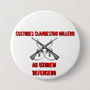 Bóton Redondo 7.62cm Rifles cruzados, Custodes Clandestini Millerii,…
