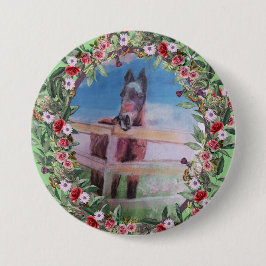 Bóton Redondo 7.62cm rosa de barro