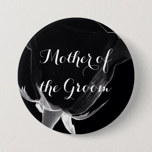 Bóton Redondo 7.62cm Rosa Noire (Frente)