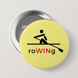 Bóton Redondo 7.62cm RoWINg amarelo motivacional