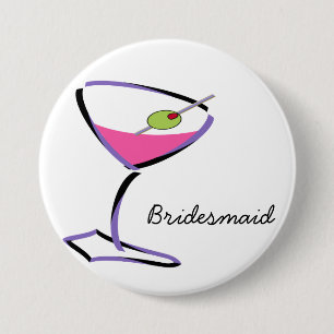 Bóton Redondo 7.62cm roxo martini funky