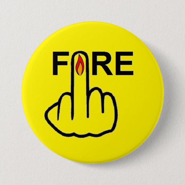 Bóton Redondo 7.62cm Sacudir de incêndio do botão (Frente)