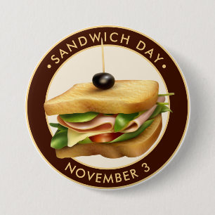 Bóton Redondo 7.62cm Sandwich Day