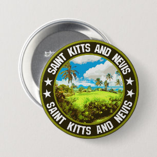 Bóton Redondo 7.62cm Santo Kitts e Nevis