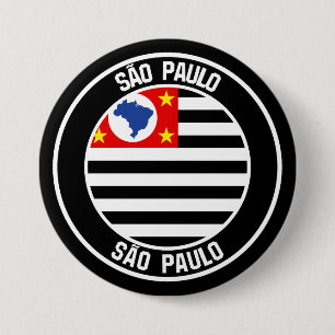 Bóton Redondo 7.62cm São Paulo Round Emblem