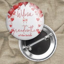 Bóton Redondo 7.62cm Saúde à Chá de panela Avó da Noiva