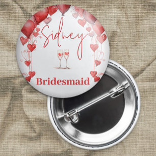 Bóton Redondo 7.62cm Saúde ao Chá de panela Bridesmaid