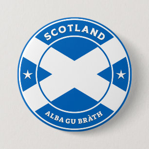 Bóton Redondo 7.62cm Scotland Forever