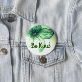 Bóton Redondo 7.62cm Seja Bonito Botão Flor