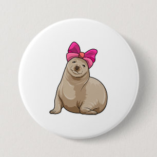 Bóton Redondo 7.62cm Selo com fita