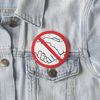 Bóton Redondo 7.62cm Sem aperto de mão